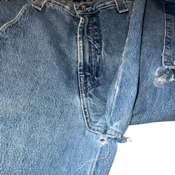 Vintage Y2K JNCO Jeans thrashed Kangaroo wide leg baggy skater distressed grunge - Picture 8 of 14